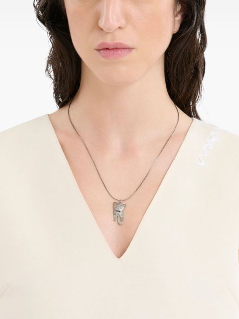 Marni cat pendant necklace - Silver
