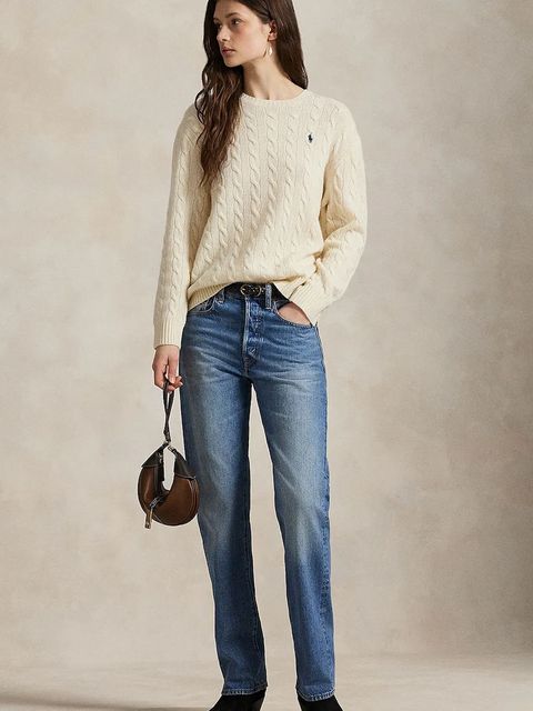 Polo Ralph Lauren sweter damski kolor biały lekki 211971865