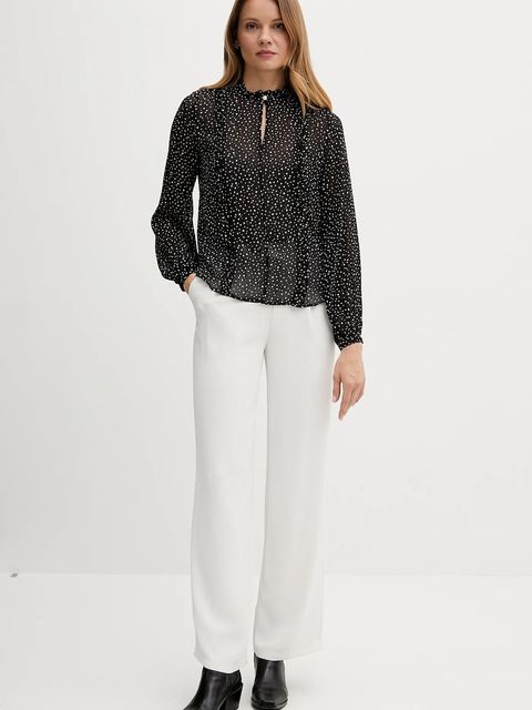 Tommy Hilfiger bluzka damska kolor czarny wzorzysta WW0WW47494 - zdjęcie produktu nr 2