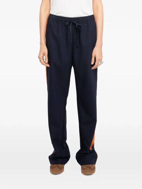 Zadig&Voltaire Poma stripe track pants - Blue