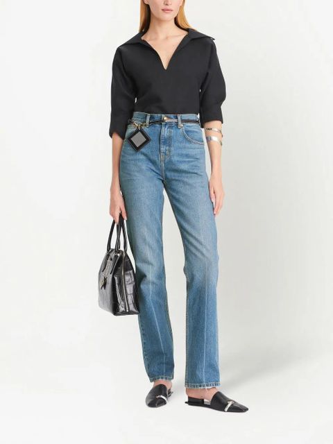 Tory Burch mid-rise straight-leg jeans - Blue - zdjęcie produktu nr 2