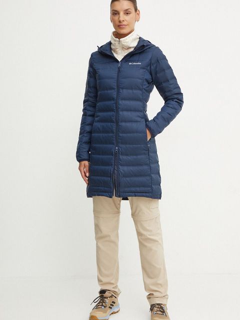 Columbia kurtka sportowa puchowa Lake 22 kolor granatowy 2088322