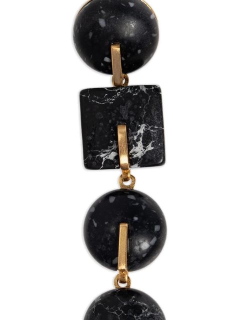 Cult Gaia geometric drop earrings - Black