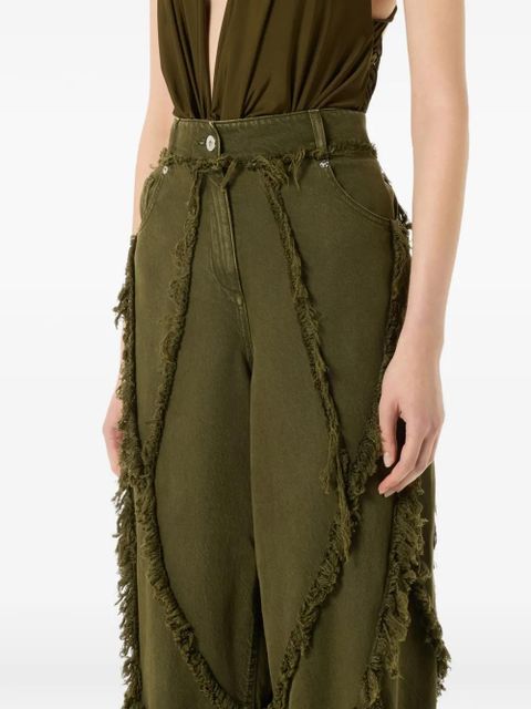 Blumarine frayed jeans - Green
