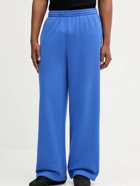 Pangaia spodnie dresowe bawełniane kolor niebieski z nadrukiem 10002080 - zdjęcie produktu nr 2