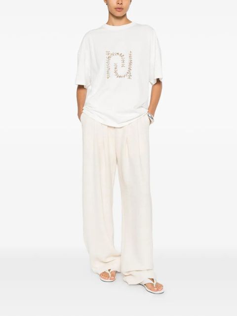 Nanushka Wren paisley-monogram oversized T-shirt - White - zdjęcie produktu nr 2