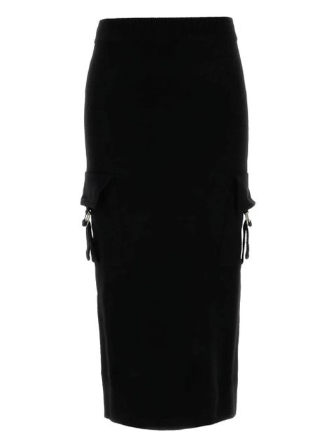 Blumarine cargo-pocket maxi skirt - Black - zdjęcie produktu nr 1