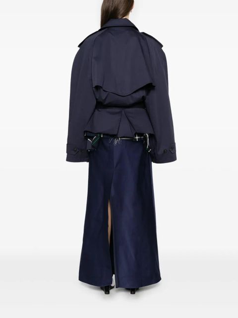 Balenciaga belted jacket - Blue