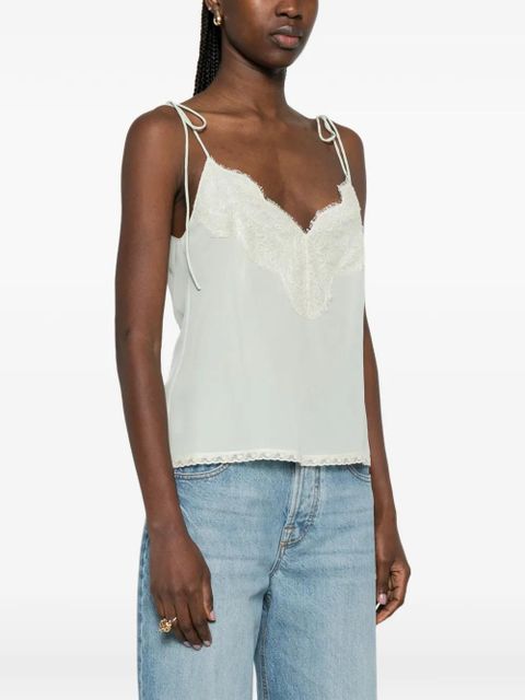 Valentino Garavani laced-trim blouse - Green