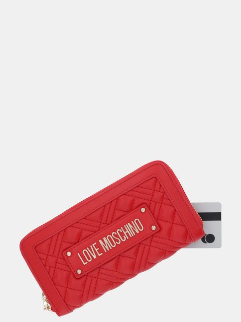Love Moschino portfel damski kolor czerwony JC5600PP0NLA0500