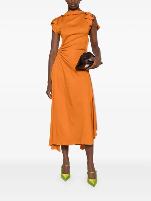 Victoria Beckham asymmetric dress - Orange