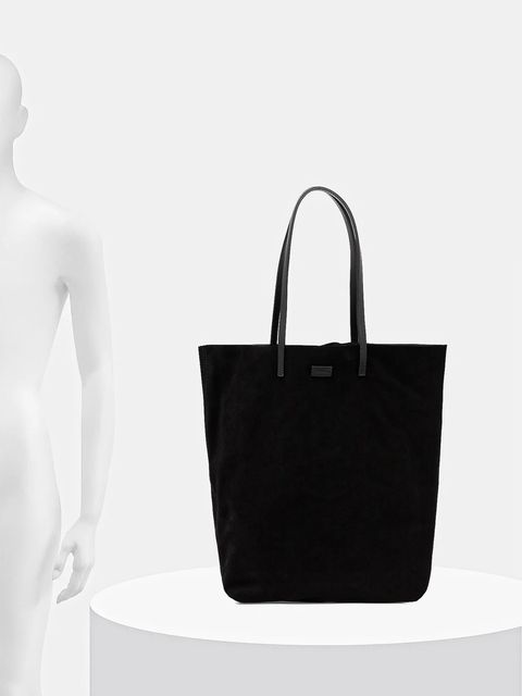 Pollini torebka zamszowa kolor czarny PC4425PP0N QL1