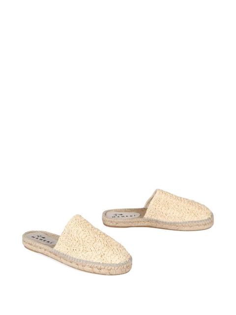 Manebi raffia woven espadrilles - Neutrals