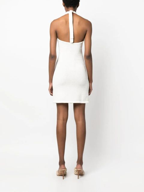 Cult Gaia Kendal knitted sleeveless minidress - White