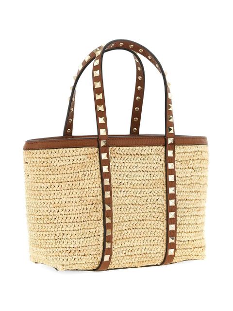 Valentino Garavani mini Rockstud tote bag - Neutrals