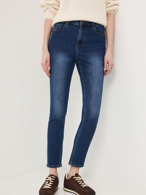 Medicine jeansy damskie kolor granatowy