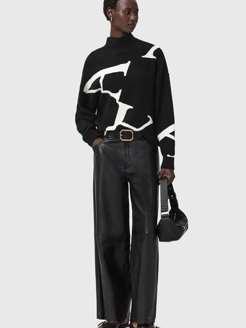 AllSaints sweter z domieszką wełny A STAR