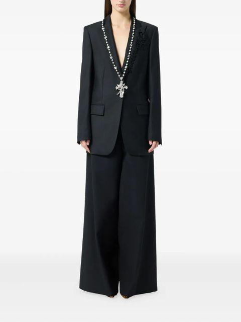 Blumarine wide-leg panelled trousers - Black - zdjęcie produktu nr 2