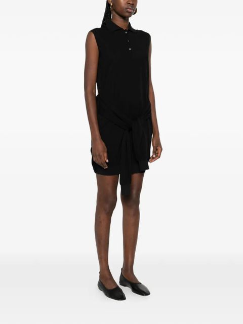 Nanushka Nila button-fatening mini dress - Black