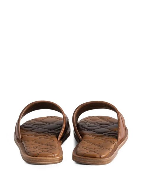 Zadig&Voltaire Beach monogram quilted mules - Brown