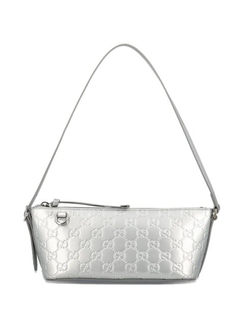 Gucci small GG Emblem shoulder bag - Silver - zdjęcie produktu nr 1