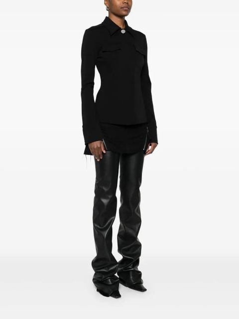 Sportmax point-collar jacket - Black - zdjęcie produktu nr 2