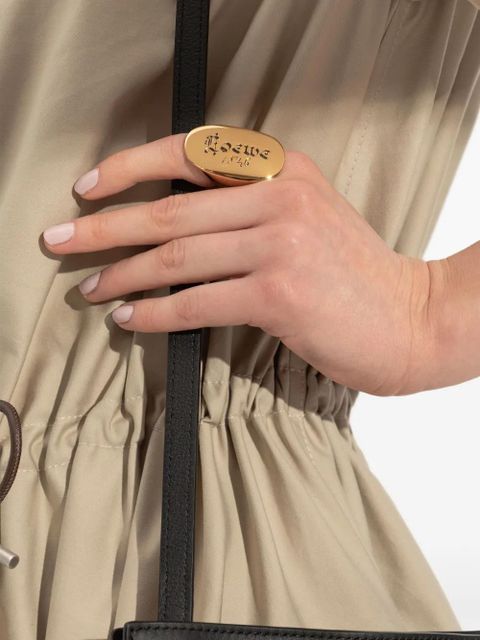LOEWE logo-engraved ring - Gold