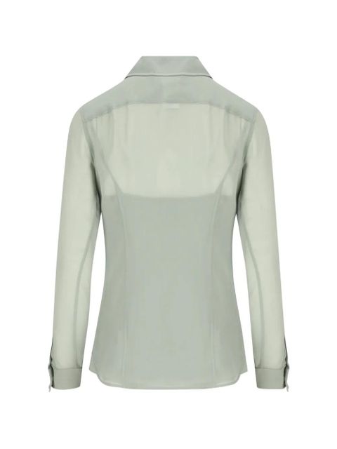 Max Mara tie-neck top - Green - zdjęcie produktu nr 2