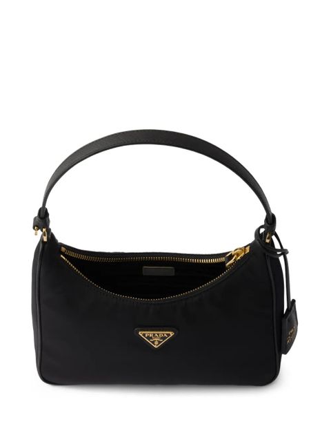 Prada mini Re-Edition 2005 triangle tote bag - Black