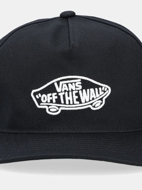 Vans czapka z daszkiem bawełniana kolor czarny VN000QAJBLK1