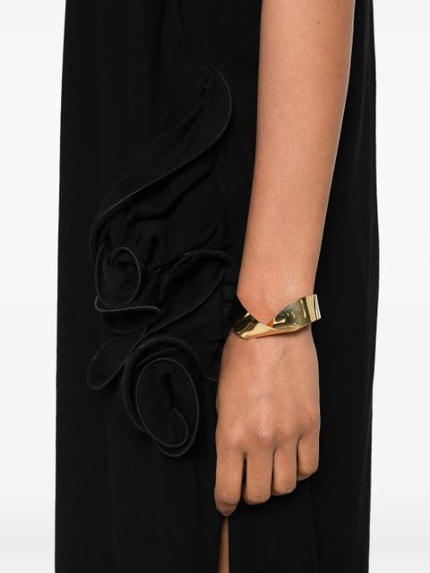Magda Butrym one-shoulder ruffle detail dress - Black
