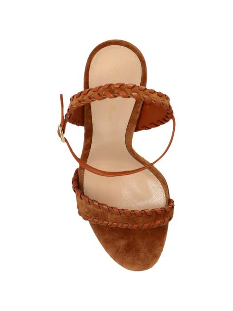 Gianvito Rossi braided-detail open-toe sandals - Brown