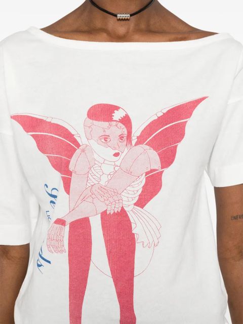 OUR LEGACY Slant printed T-shirt - White