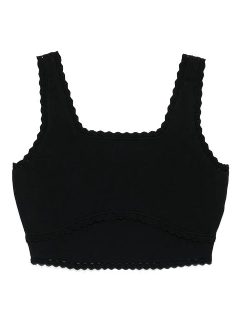 SANDRO scallop-trim top - Black - zdjęcie produktu nr 1