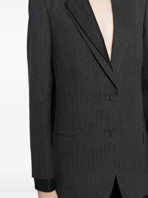 FENDI pinstripe wool blazer - Grey