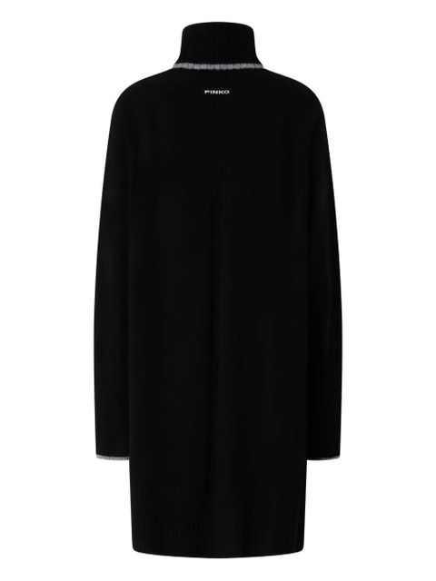 PINKO Fogo roll-neck mini dress - Black - zdjęcie produktu nr 2