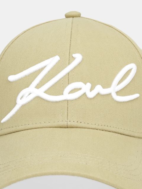 Karl Lagerfeld czapka z daszkiem bawełniana K/SIGNATURE - zdjęcie produktu nr 1