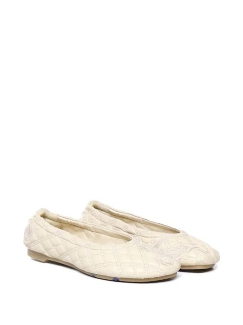 Burberry quilted leather ballet flats - Neutrals - zdjęcie produktu nr 2