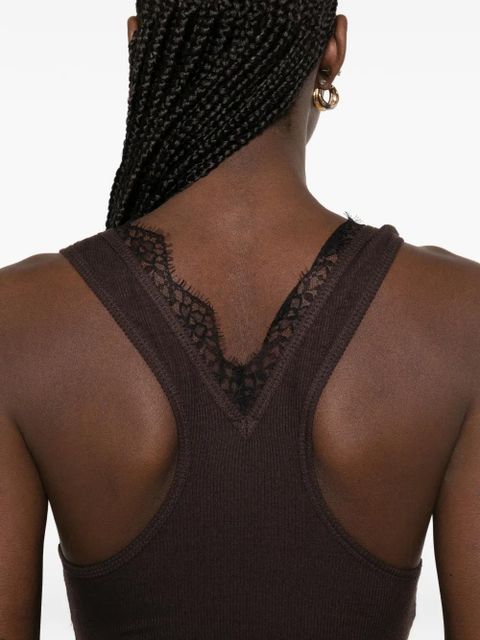 Nanushka Siara V-neck tank top - Brown