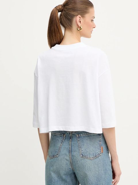 Armani Exchange t-shirt bawełniany damski kolor biały XW001080 AF10356 - zdjęcie produktu nr 2