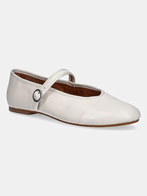 Jonak baleriny skórzane DEESSE kolor beżowy 3600205 - zdjęcie produktu nr 1