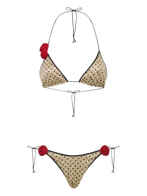 Oséree Lumière polka-dot bikini - Neutrals - zdjęcie produktu nr 1