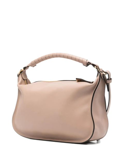 Chloé small leather rolled-handle shoulder bag - Neutrals