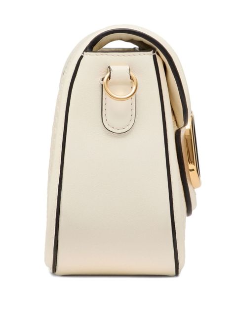 Valentino Garavani Alltime woven leather shoulder bag - Neutrals