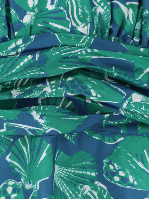 Max Mara halterneck printed dress - Green