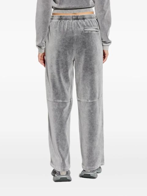 Alexander Wang velvet wide-leg sweatpants - Grey