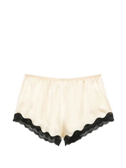 ROTATE BIRGER CHRISTENSEN lace-trim bow-detail shorts - Neutrals - zdjęcie produktu nr 2