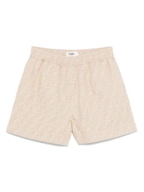 FENDI FF-jacquard shorts - Neutrals - zdjęcie produktu nr 1