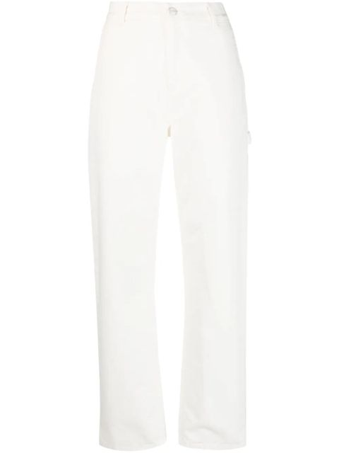 Carhartt WIP logo-patch straight-leg jeans - Neutrals - zdjęcie produktu nr 1