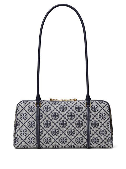 Tory Burch small T Monogram Marshmallow shoulder bag - Blue - zdjęcie produktu nr 1